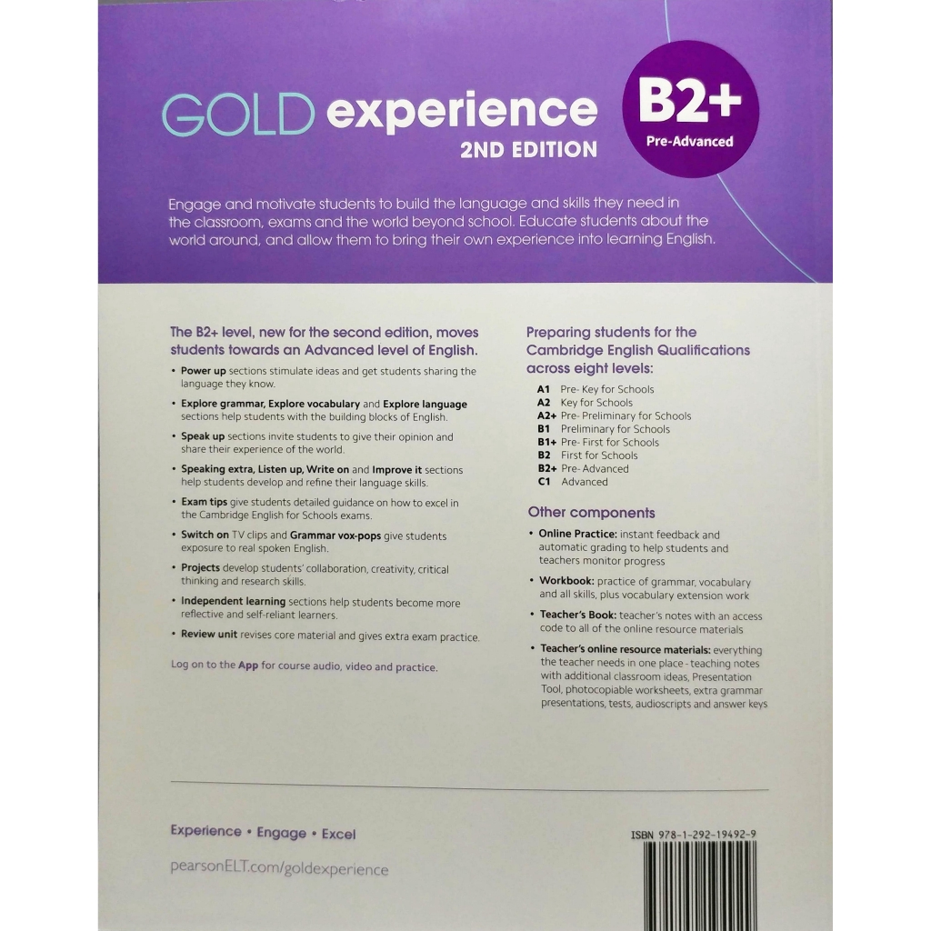 Sách - Gold Experience 2nd Edition B2 Student's Book