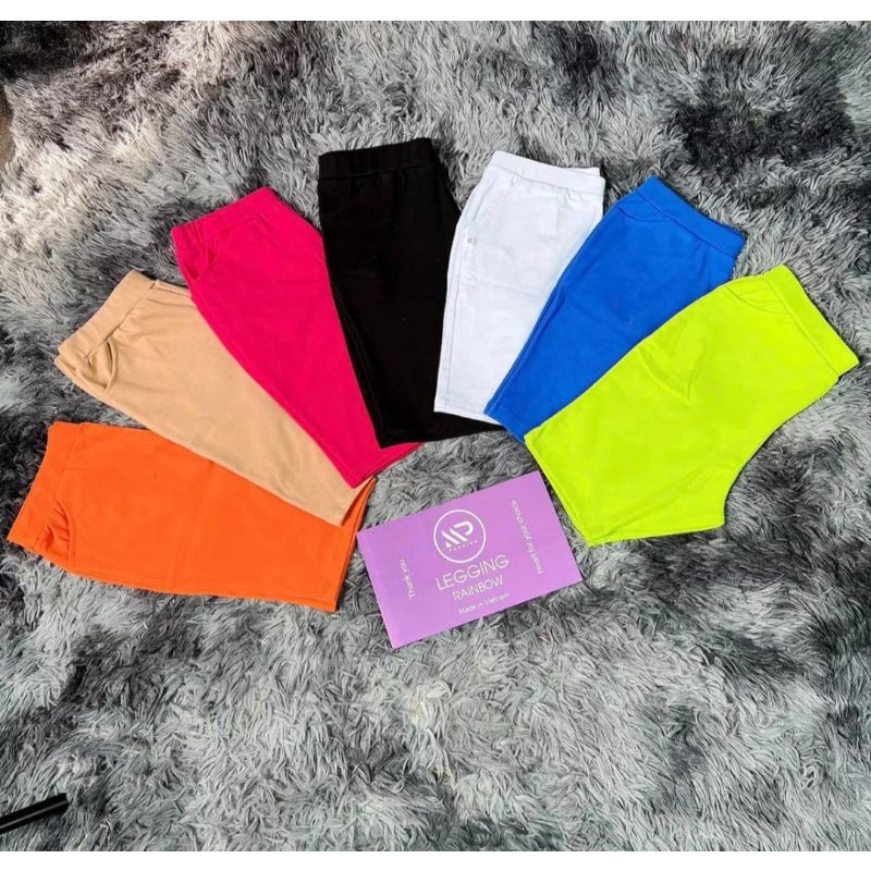 Combo ba quần ngố legging xịn sò cao cấp hot hit giá rẽ đủ màu cho khách tự chọn