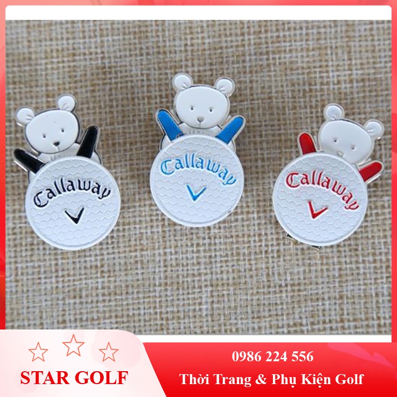 Mác bóng golf clip marker đánh dấu vị trí bóng kẹp nam châm loại đẹp [Golf_Star]