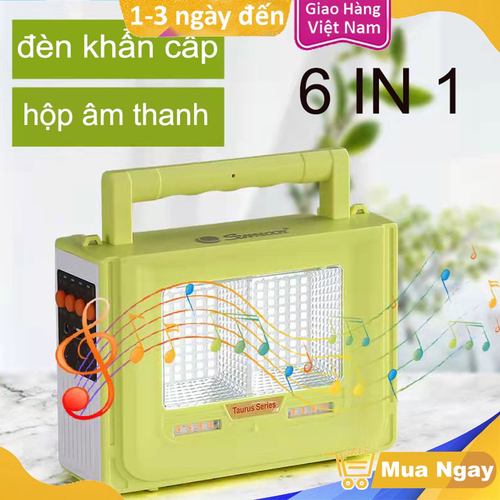 Bộ Lưu Điện Đa Năng Lượng Mặt Trời Cao Cấp, Kết Nối Bluetooth, Đuổi Muỗi, Sạc Pin Đa Năng, Tặng Bóng Đèn, BH 12 Tháng