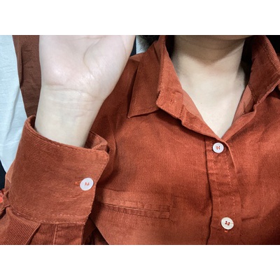 🍃🍃Áo Sơ Mi Nhung Hương Vị Retro Cho Nàng Đầu Mùa Xuân🍃🍃