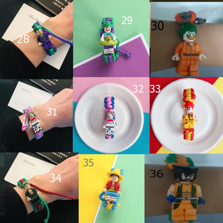 Vòng tay minifigure paracord lego ulzzang siêu anh hùng - songoku- hoạt hình siêu hot hit 2019 full 50 mẫu | BigBuy360 - bigbuy360.vn