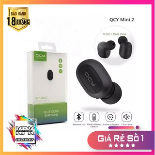 Tai nghe Bluetooth 5.0 QCY Mini 2 Siêu nhỏ gọn - Siêu nhẹ - Cam kết chính hãng