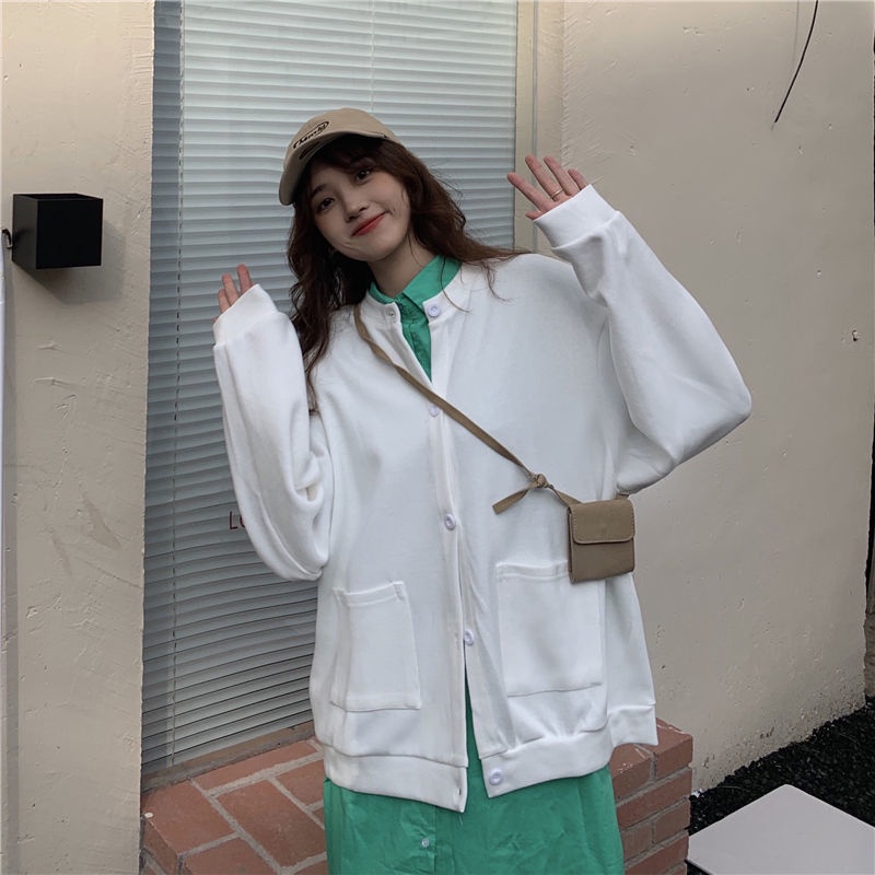 Áo Khoác Cardigan Dáng Rộng Thời Trang Hàn Quốc