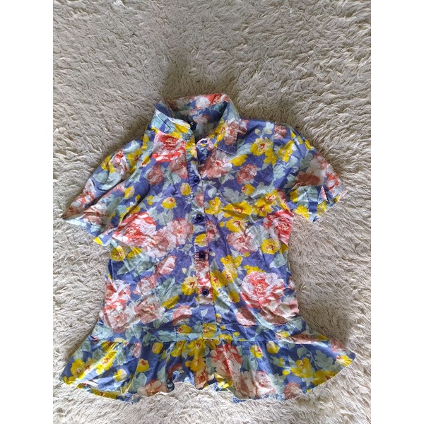 Pass áo peplum hoa 2hand