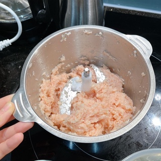 Máy xay thịt mini Ecozy cối inox đa năng say thịt chính hãng 2L máy xay cầm tay cao cấp