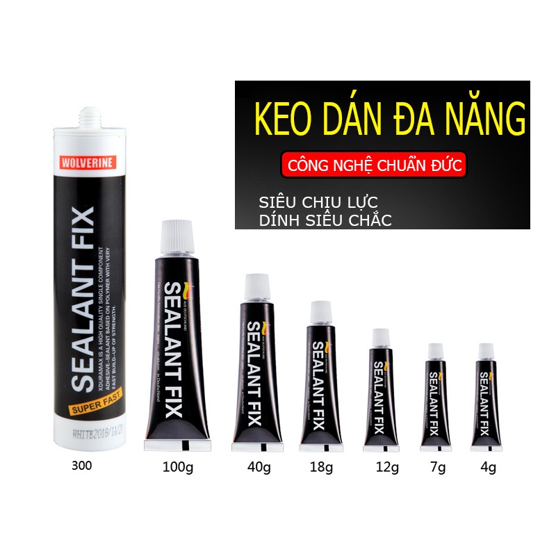 [Siêu Sale] Keo Dán Đa Năng SEALANT FIX 40gr 18gr - Dính Siêu Chắc, Siêu Chịu Lực, Chống Thấm Nước