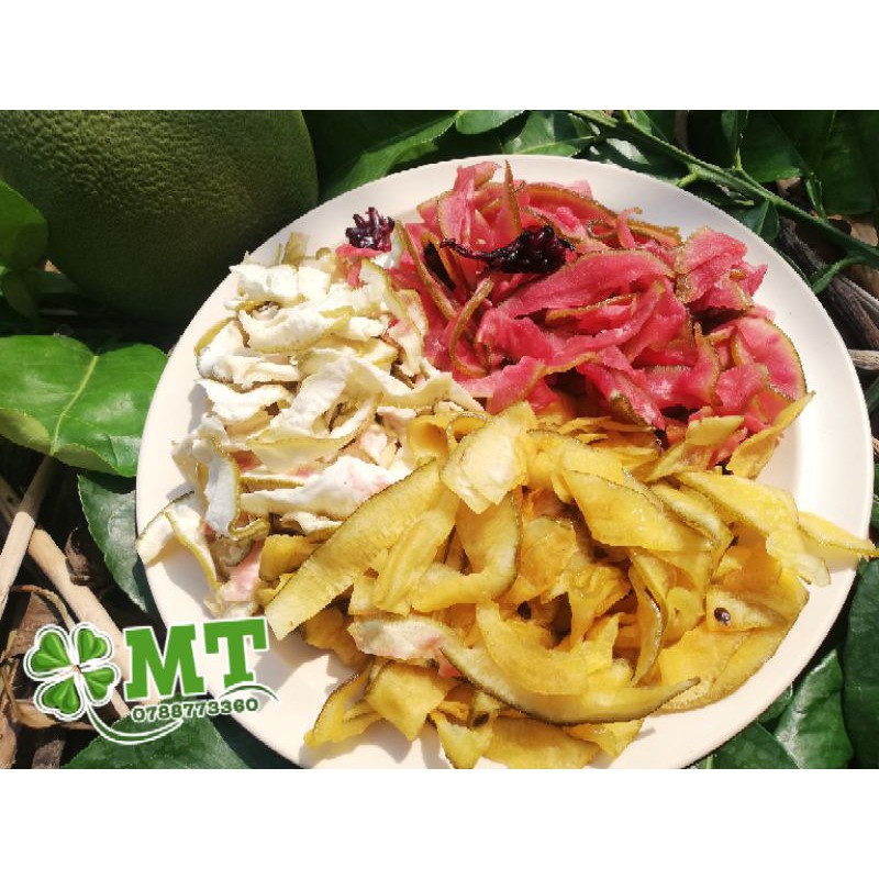Mứt vỏ bưởi sấy dẻo mix 3 vị 500g