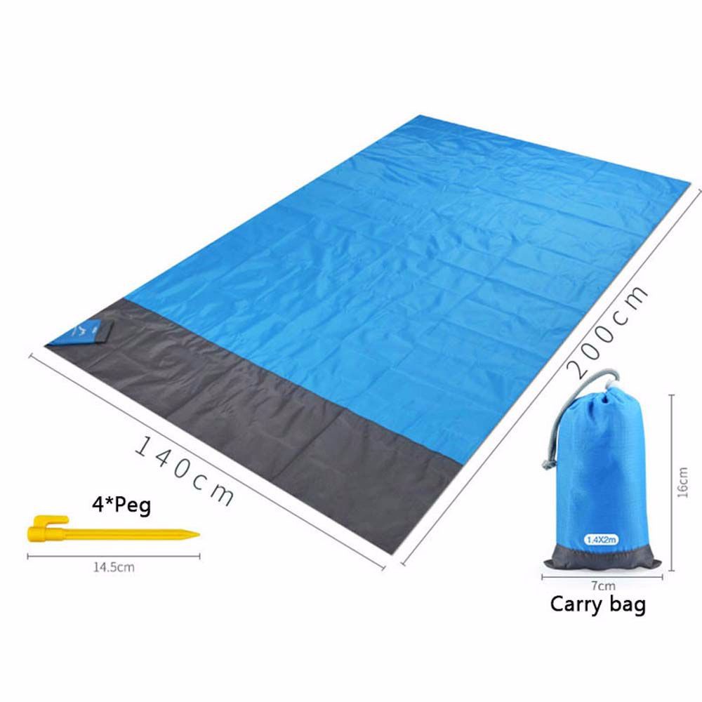 Thảm Trải Cắm Trại / Đi Biển / Dã Ngoại Chống Thấm Nước Kích Thước 140x200cm 200x210cm