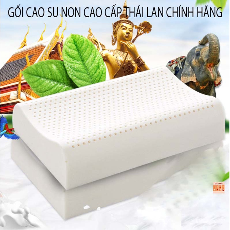 gối cao su non Thái Lan cao cấp , giúp bạn có 1 giấc ngủ ngon sau 1 ngày dài mệt mỏi [ GÓI THÁI LAN ]