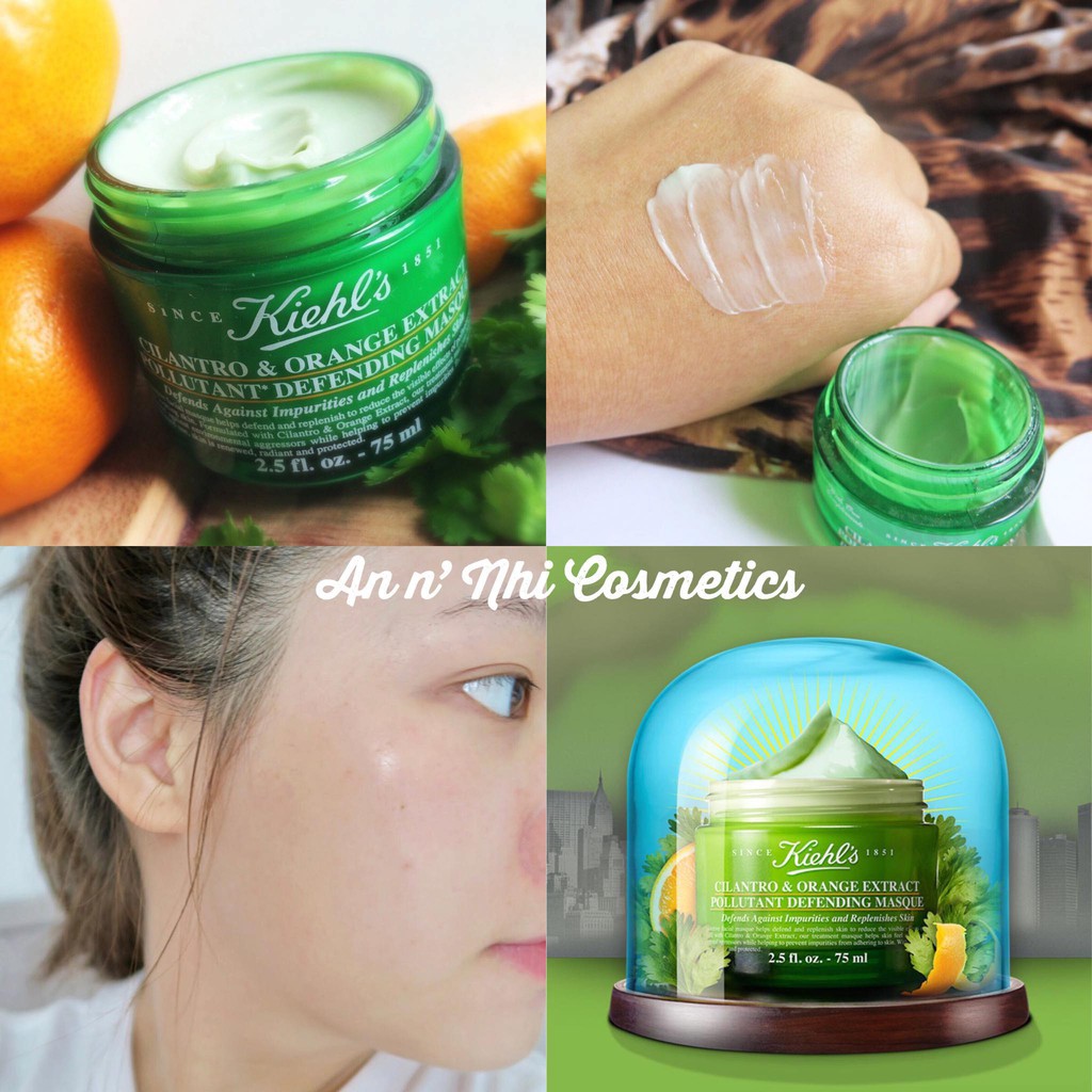 MẶT NẠ THẢI ĐỘC KIEHL’S CILANTRO & ORANGE EXTRACT POLLUTION PURIFYING MASK