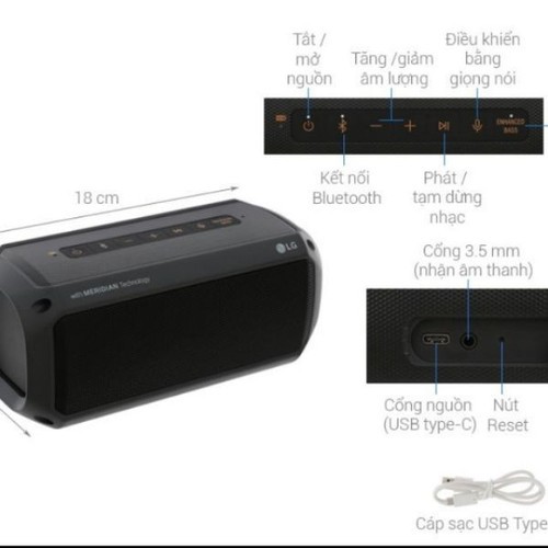 Loa Bluetooth LG PK3 - Hàng chính hãng