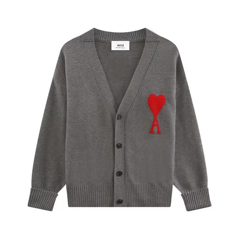 ❤❀  ❤ Áo Khoác Cardigan Dệt Kim Thêu Hình Trái Tim Thời Trang Unisex