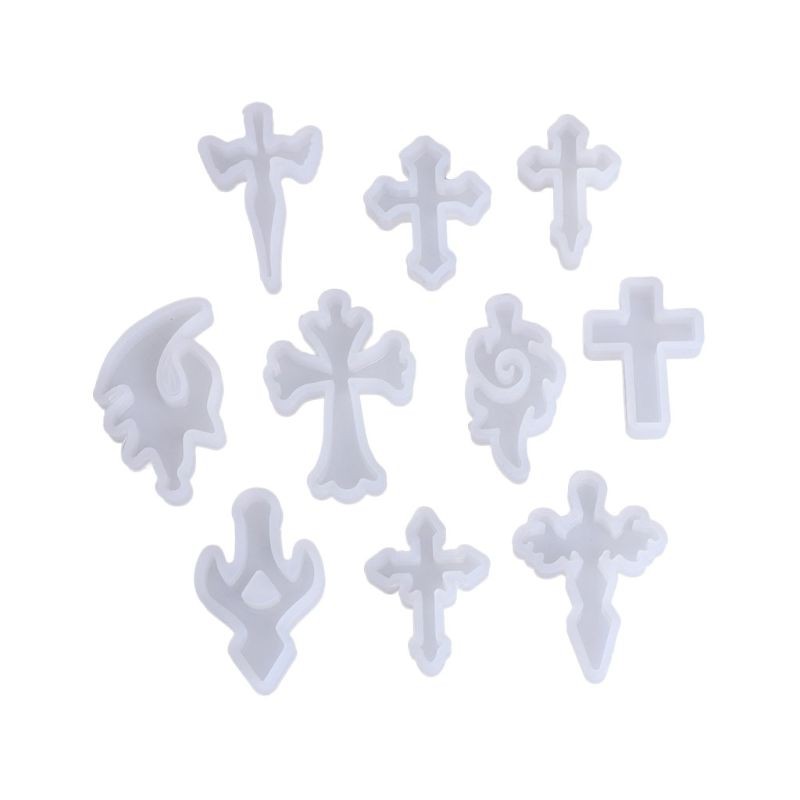 Bộ 10 khuôn silicon tự làm trang sức kiểu dáng tiện lợi