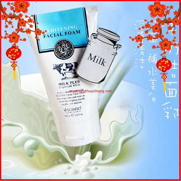 SỮA RỬA MẶT TRẮNG DA SỮA BÒ MILK PLUS - Thái Lan