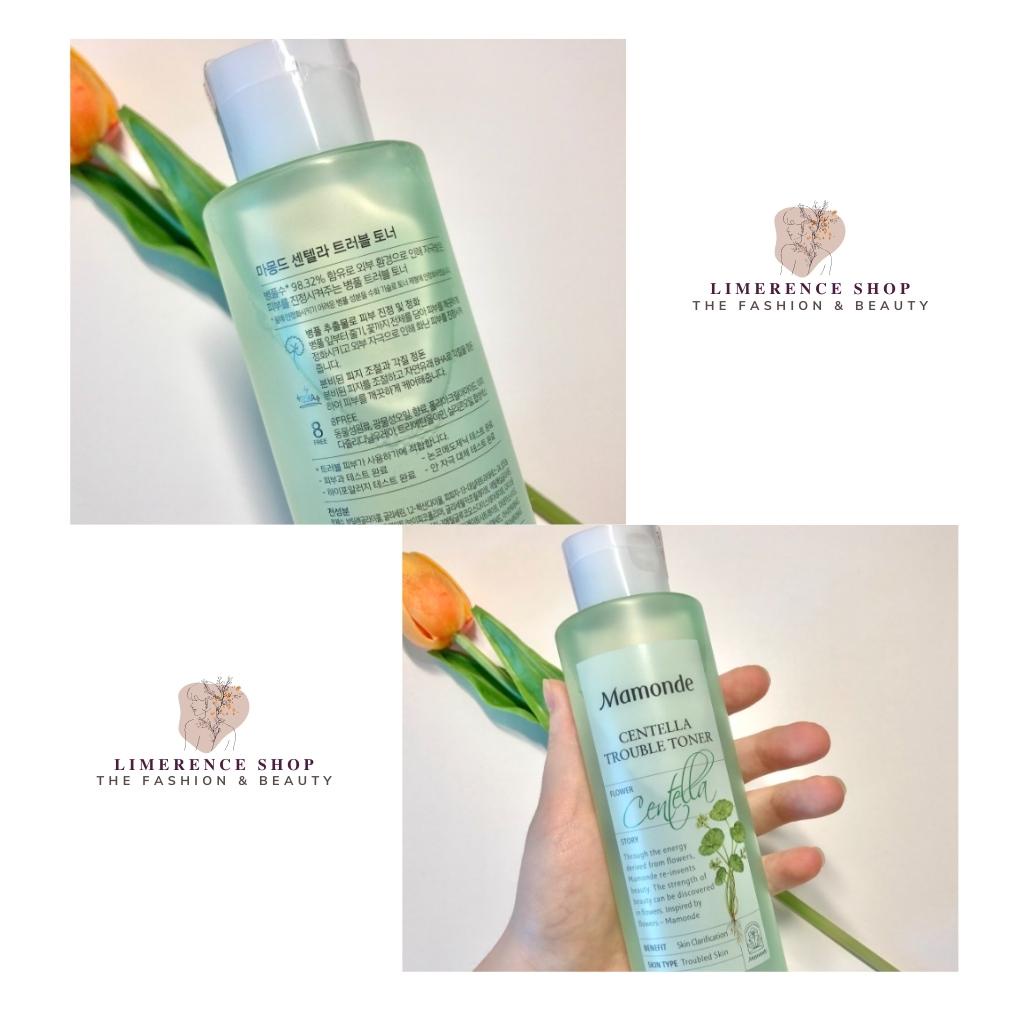 Nước hoa hồng rau má MAMONDE CENTELLA TROUBLE TONER 150ml, 250ml