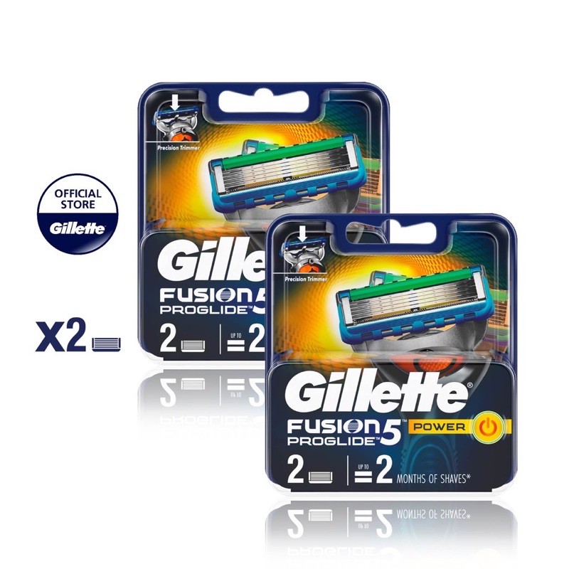 Hộp đầu luỡi 2 cái hoặc 4 cái dao cạo râu 5 lưỡi gillette fusion/ proglide/proshield