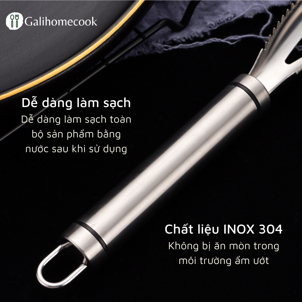 Dụng cụ đánh vẩy cá bằng inox 304 Sạch Sẽ Tiện Dụng Cho Nhà Bếp | Galihomecook DVC
