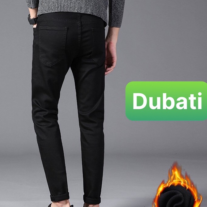 QUẦN JEAN NAM CHẤT BÒ ĐEN TRƠN NEW TREND THOÁNG MÁT, CHẤT LƯỢNG CAO, CO GIÃN NHẸ HOT TREND- DB 20- DUBATI FASHION