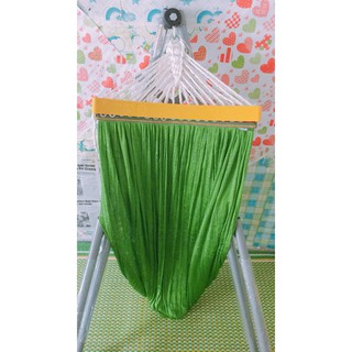 Lưới võng xếp cao cấp cán nhựa cán to