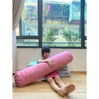 Vỏ gối ôm Cotton kẻ sọc 3F kích thước 35x100cm