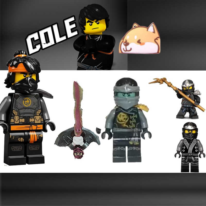 Mô hình lắp ráp nhân vật Cole tương thích minifigures ninjago