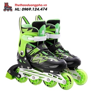 Giày patin cougar 835L, patin cho bé điều chỉnh được 4 size linh hoạt