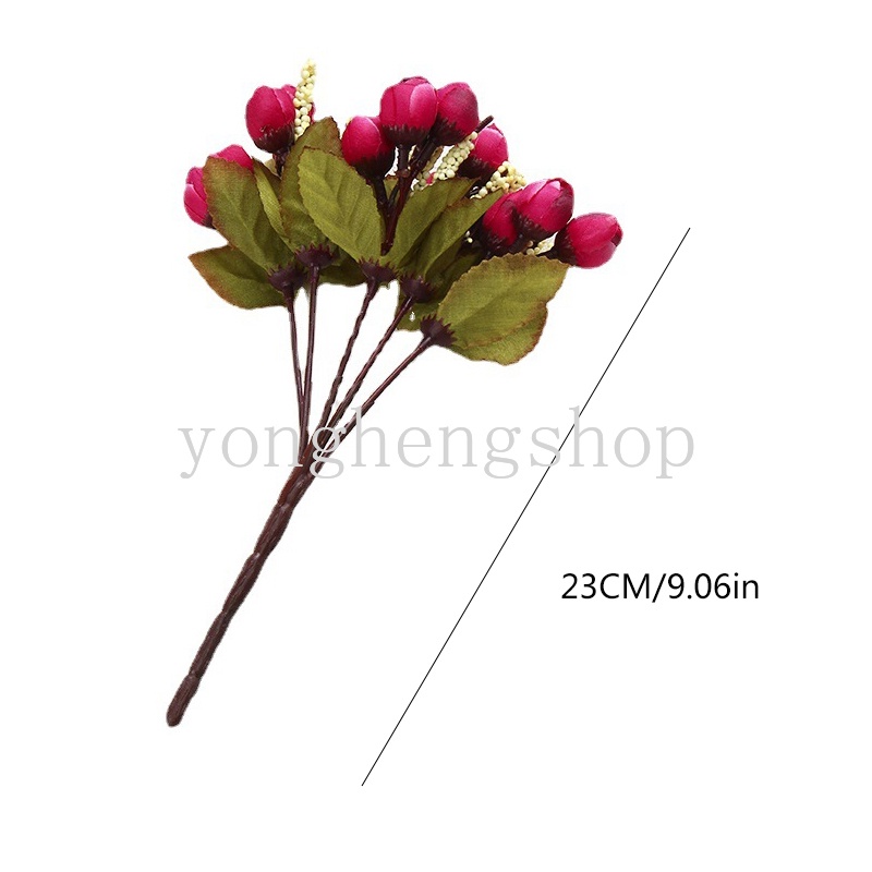 Bó Hoa Hồng Nhân Tạo 15 Bông Cho Trang Trí