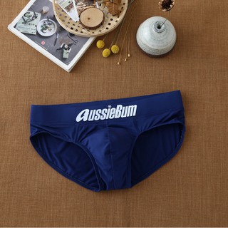 [THUN LẠNH SIÊU MÁT] QUẦN LÓT NAM Dạng Tam Giác  Cao Cấp Aussiebum Logo Giữa Màu Xanh Đen