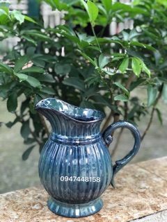 Lọ hoa men hoả biến - dáng bình sữa
