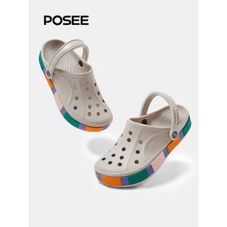 Dép Croc POSEE Có Quai Hậu Chất Liệu EVA Cho Nữ