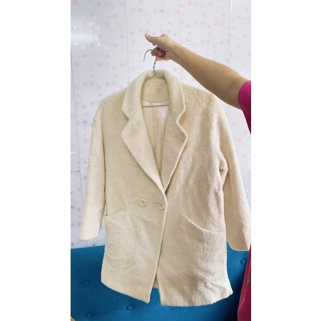 Áo khoác lông cừu siêu đẹp lót da lộn bên trong