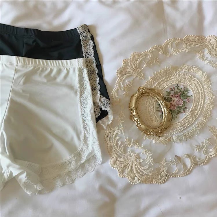Quần đùi mặc váy viền ren chất thun mềm, quần đùi ngủ viền ren co giãn 4 chiều cao cấp sexy QV025