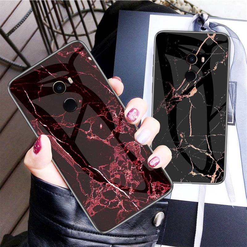 Ốp điện thoại họa tiết vân đá cẩm thạch nhiều mẫu mã dành cho Xiaomi Mi Mix 2 3 Play 5s Pocophone F1 8 SE
