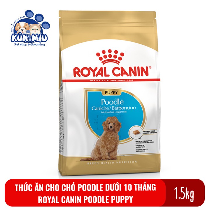 Thức ăn cho chó con Poodle dưới 10 tháng tuổi Royal canin poodle puppy 1.5kg