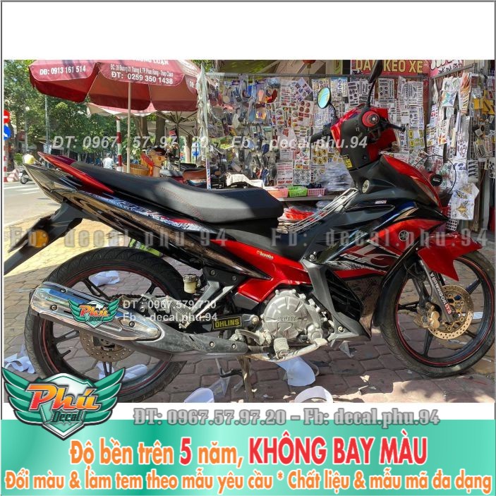 Tem rời Exciter 135 Lc đỏ đen (H) -1