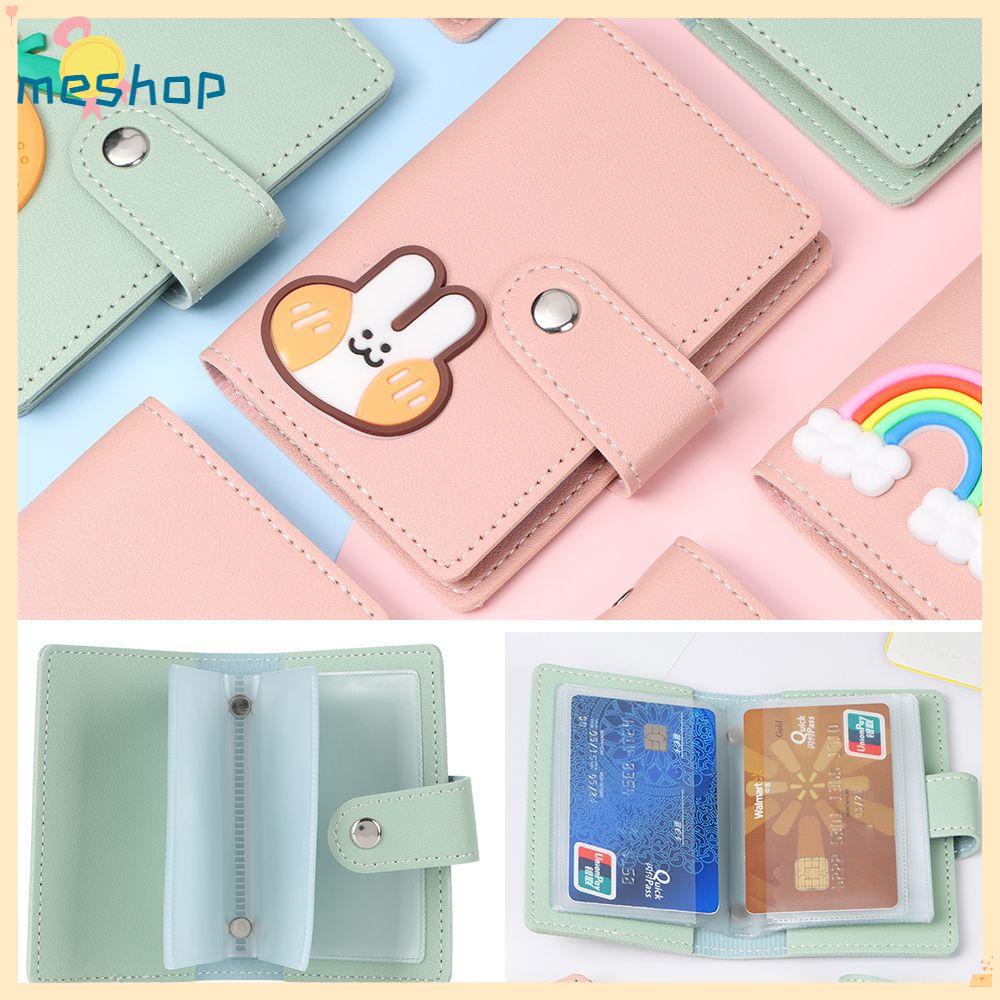 Ví Da PU 26 Ngăn Đựng Thẻ Siêu Mỏng Họa Tiết Hoạt Hình