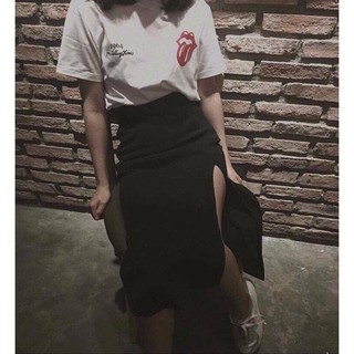 CV005 - Chân Váy Midi Xẻ Tả