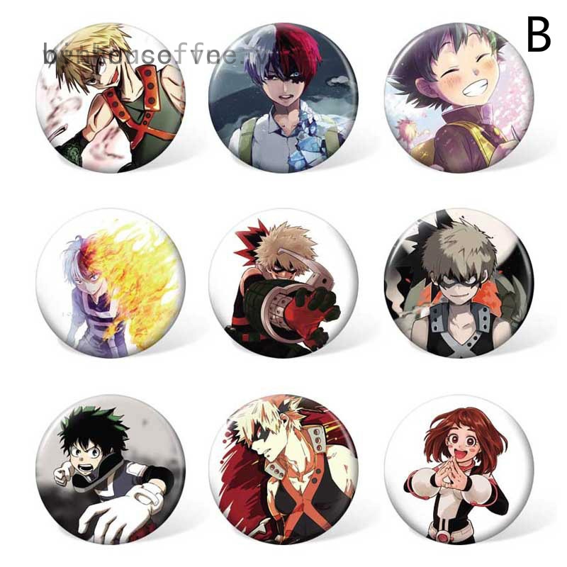 Huy hiệu cài áo hình nhân vật Anime My Hero Academia Sinh Động