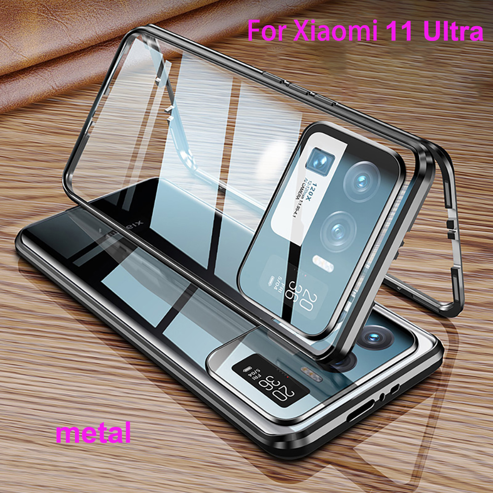 Ốp điện thoại nam châm 360 độ cho xiaomi mi 11 10 pro mi 11 lite mi 11 ultra