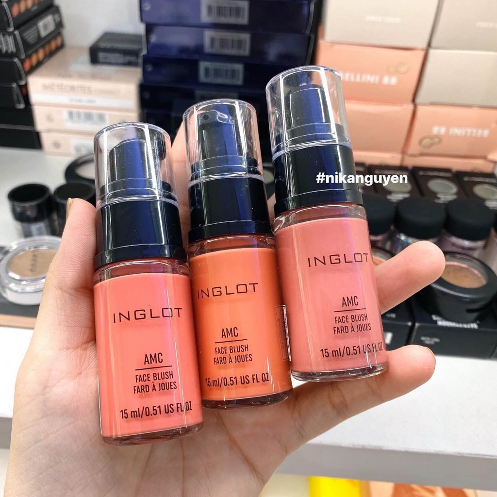 Má hồng kem Inglot - Inglot AMC face blush liquid 15ml