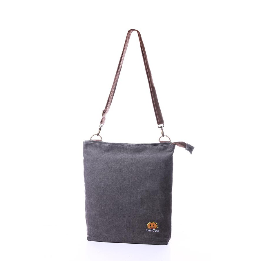 Túi đeo chéo canvas basic trơn