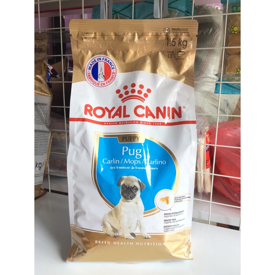 Thức ăn Hạt ROYAL CANIN Puppy PUG cho chó 500G/1.5KG - Thức ăn cho chó Pug nhỏ, chó con