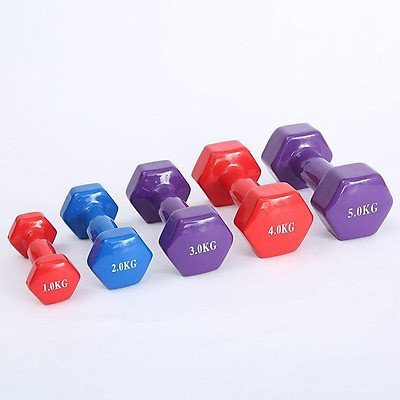 [2 KG] Tạ tay nữ 2kg lõi gang đặc bọc cao su tập gym yoga chống trơn trượt, xước vỡ sàn