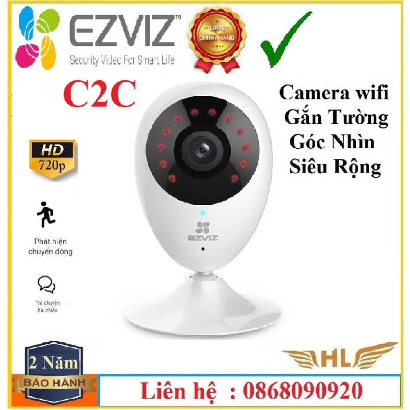 Camera Wifi EZVIZ C2C 720P- #EZVIZ_CV206_720P - Hàng Chính Hãng