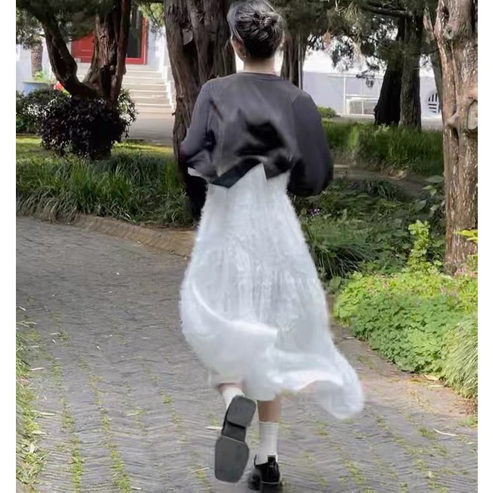 Váy 2 dây hoa nhí 2 lớp xịn xò
