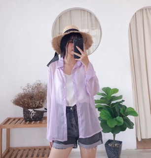 Áo cổ đức voan mỏng