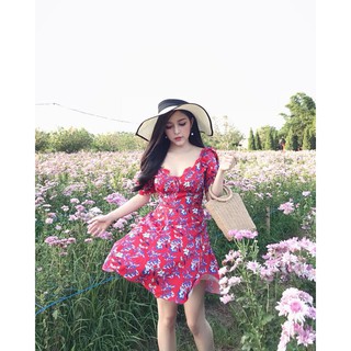 Váy hoa đáp ren