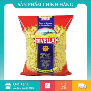 [HÀNG CHÍNH HÃNG] Nui Chifferini Rigati Divella Số 47 500gr