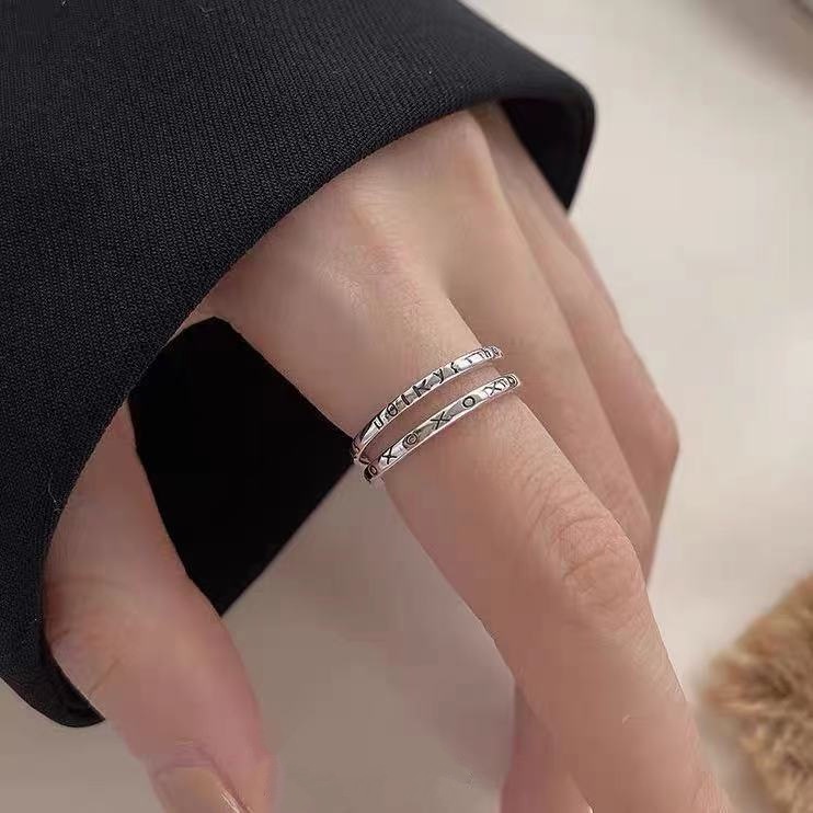 Nhẫn Nữ Thiết Kế Hở Phong Cách Hy Lạp Đơn Giản Dễ Thương
